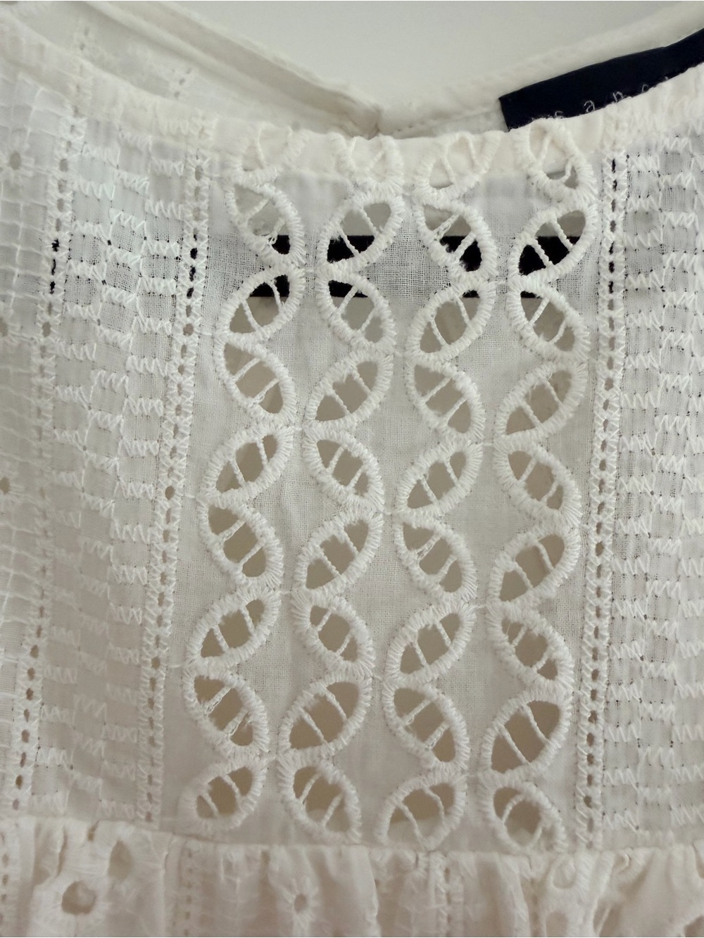 Sanctuary White Eyelet Ruffle Sleeve Blouse - Picture 11 of 15